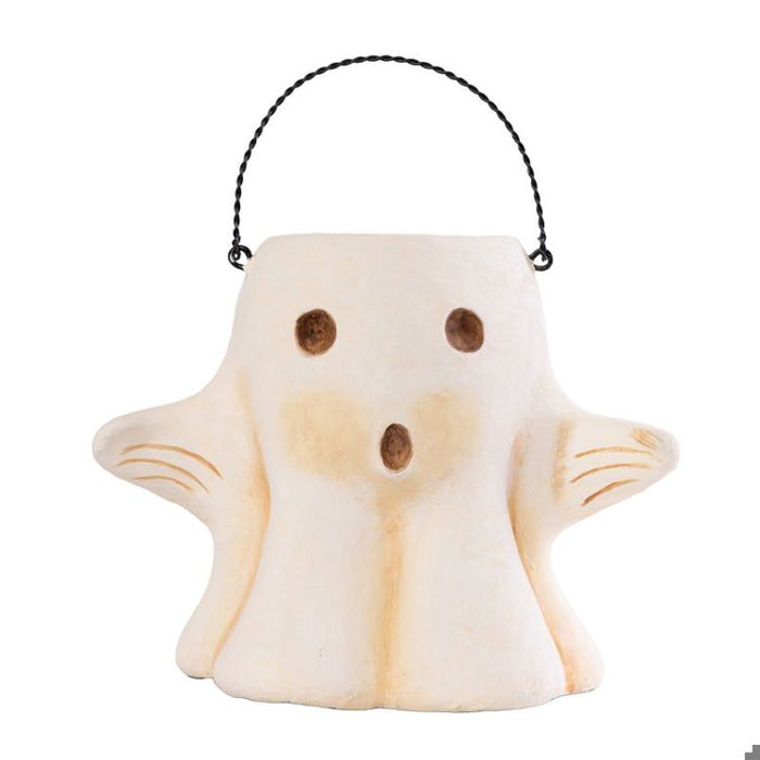 Paper Mache Ghost Bucket