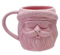 18 oz. Stoneware Santa Head Shaped Mug
