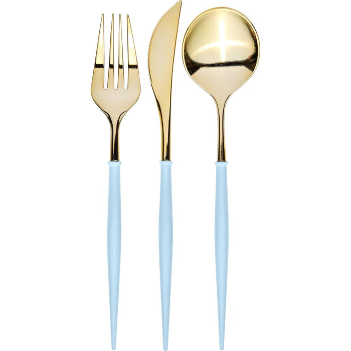 Gold/Sky Bella Cutlery Set (GTIN)