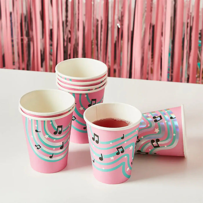Musical Notes Paper Cups