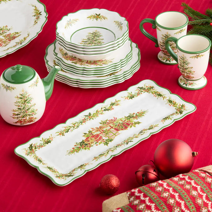 Holly Tree Rectangular Platter