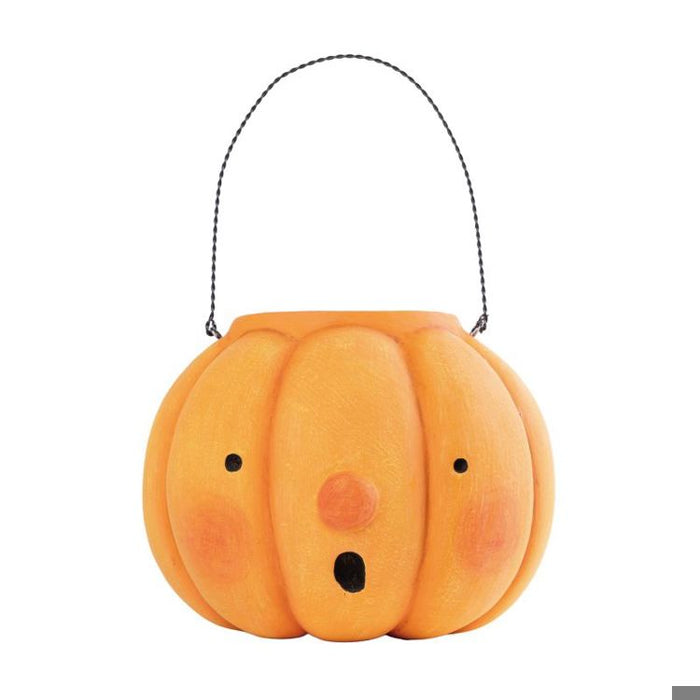 Paper Mache Pumpkin Bucket