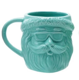 18 oz. Stoneware Santa Head Shaped Mug