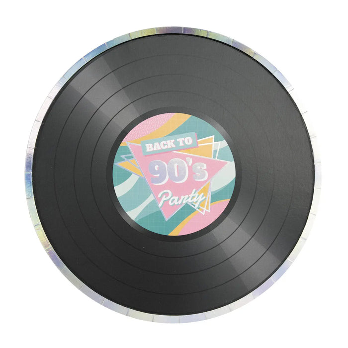 Vinyl Disco Party Paper Plates