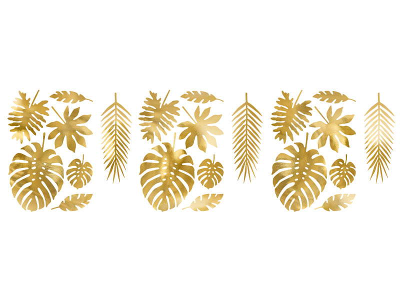 Gold Tropical Leaves