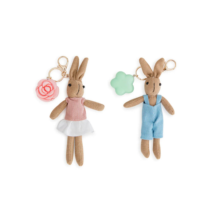 Bunnies In The Garden Bunny Keychain Lip Balm