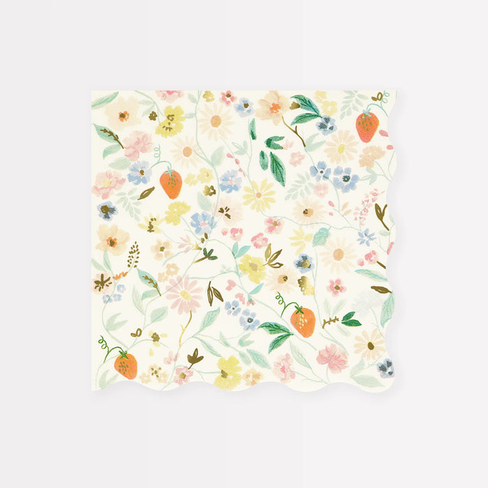Elegant Floral Large Napkins