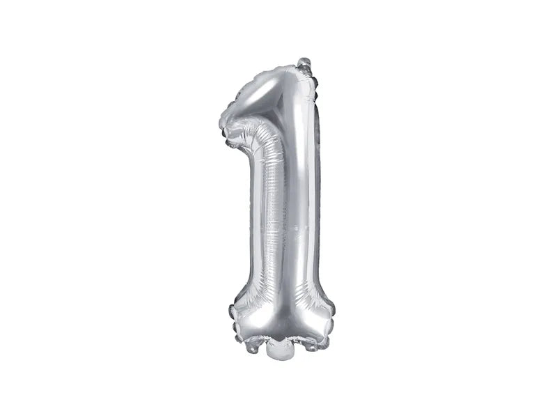 Silver 14" Foil Number Balloons