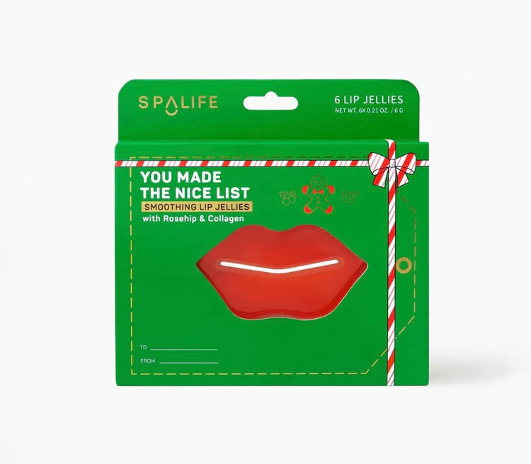 Candy Striped You Made the Nice List Lip Masks- 6 Pairs