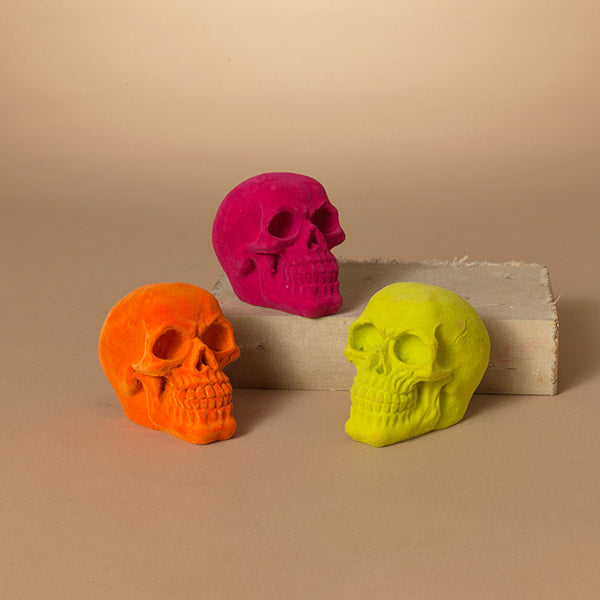 4.3" Resin Halloween Colored Skulls