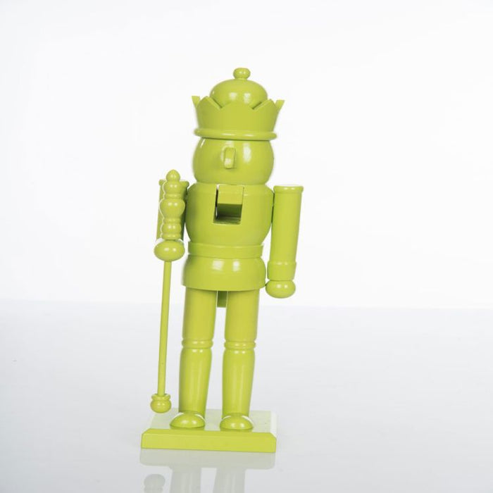 15"Wood Lime Green Nutcracker