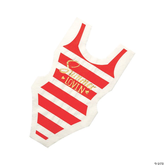 Swimsuit-Shaped Beverage Napkins