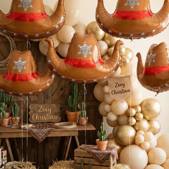 Cowboy Hat Foil Balloon