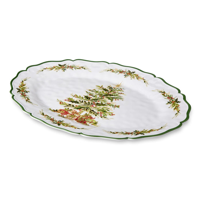 Holly Tree Oval Platter