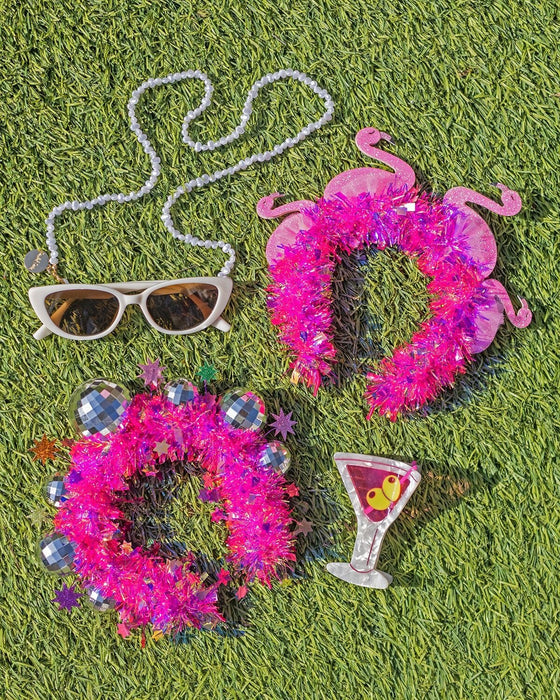 Pink Disco Ball Party Novelty Headband