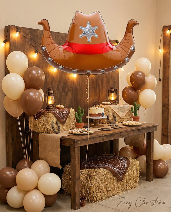 Cowboy Hat Foil Balloon