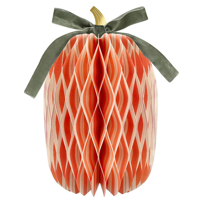Fall Stripe Paper Honeycomb Pumpkins
