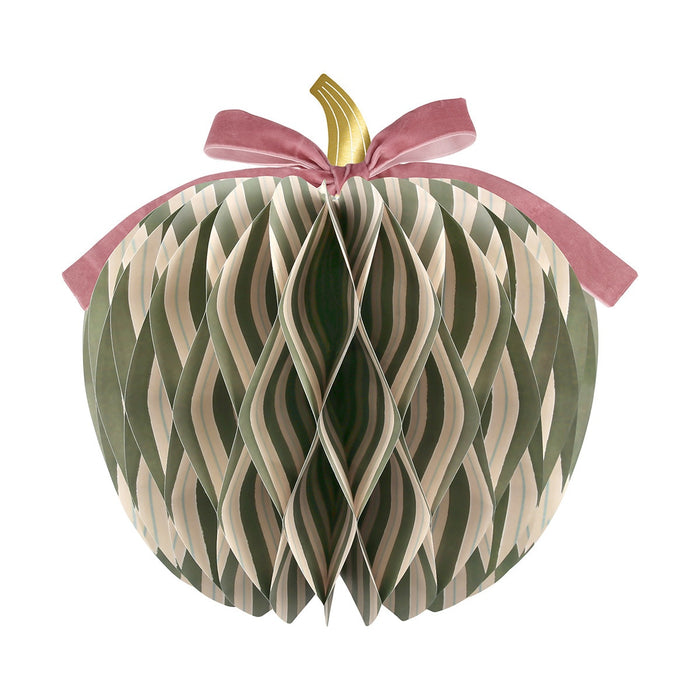Fall Stripe Paper Honeycomb Pumpkins
