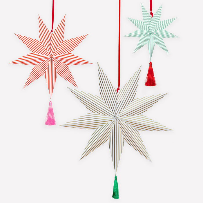 Stripe Star Decorations