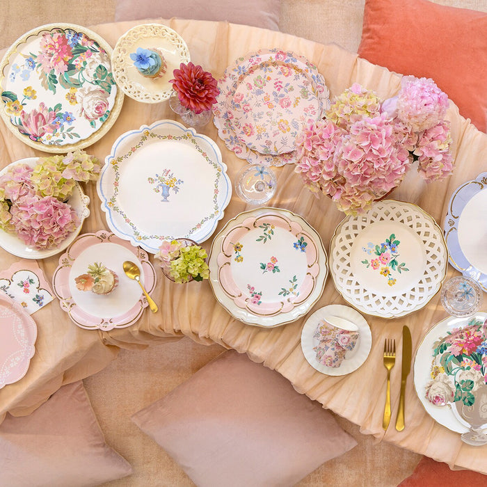 Pink Chintz Dinner Plate
