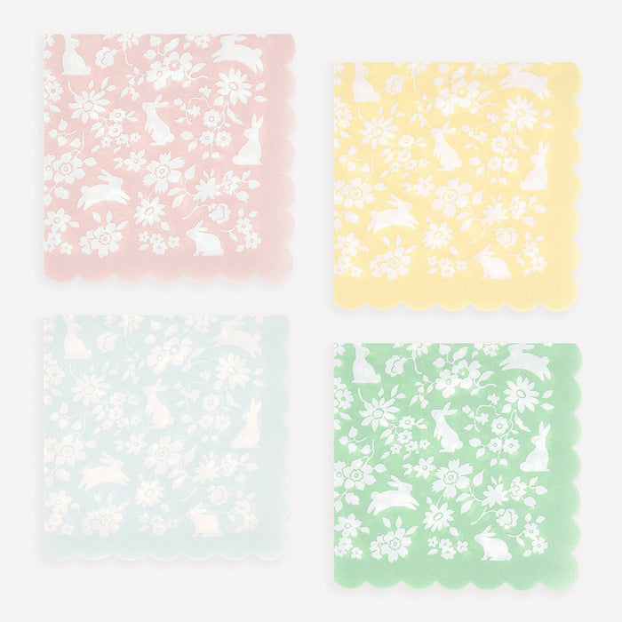 Ditsy Bunny Small Napkins