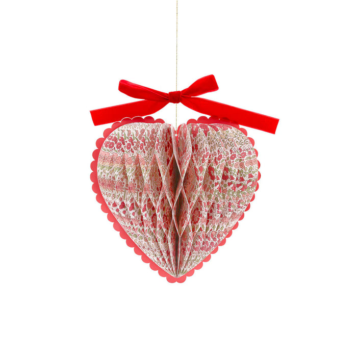 Liberty Paper Honeycomb Heart Decorations