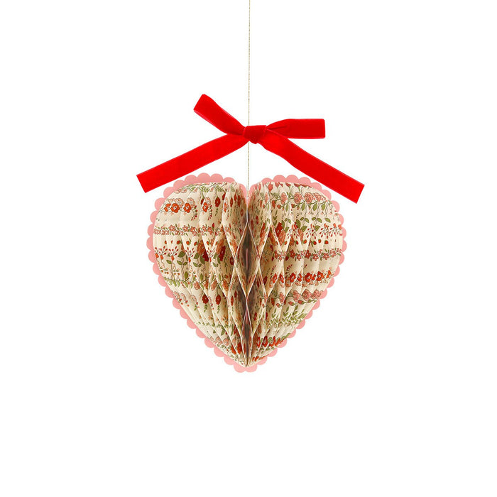 Liberty Paper Honeycomb Heart Decorations