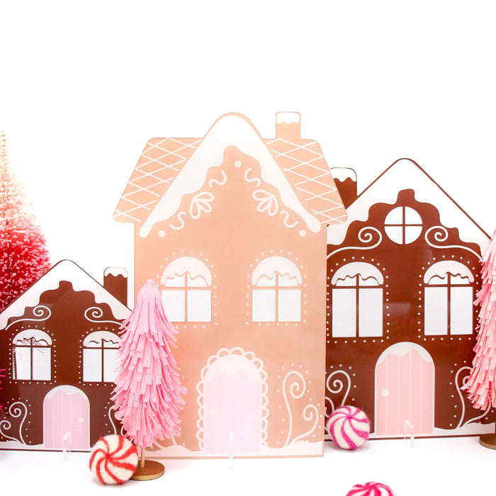 Acrylic Gingerbread House Standing Decor For Christmas