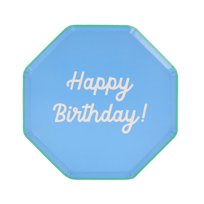 Mixed Happy Birthday Side Plates