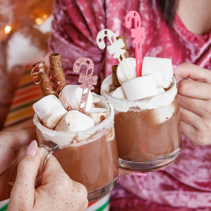 Pink Candy Canes Stir Sticks