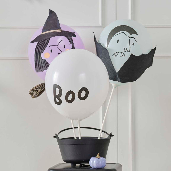 Vampire & Witch Halloween Balloons