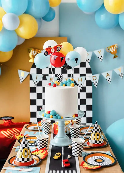 Race Car Balloon Cake Topper