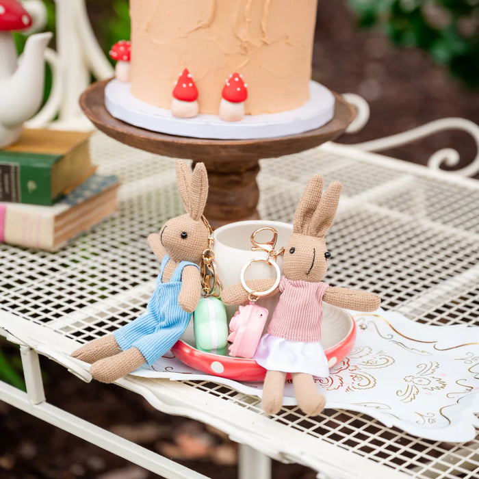 Bunnies In The Garden Bunny Keychain Lip Balm