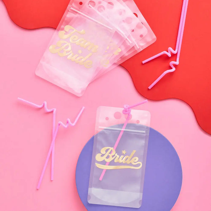 Team Bride Drink Pouches