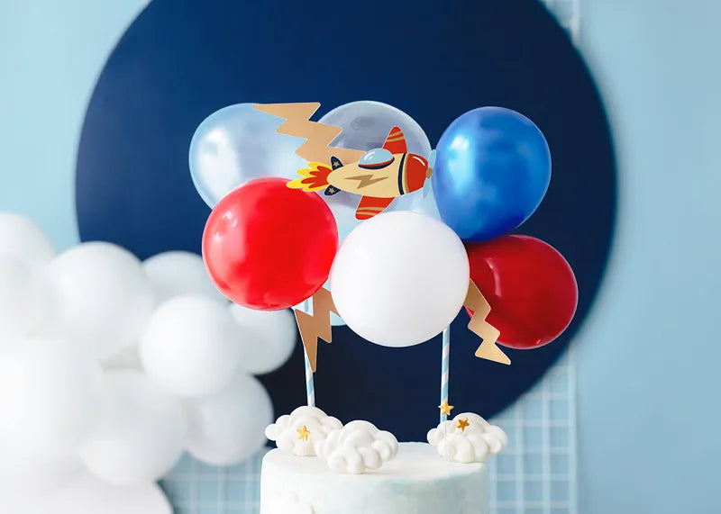 Airplane Balloon Cake Topper