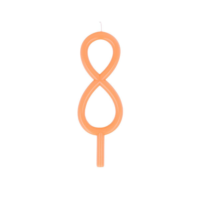 Slim Number 8 Candle