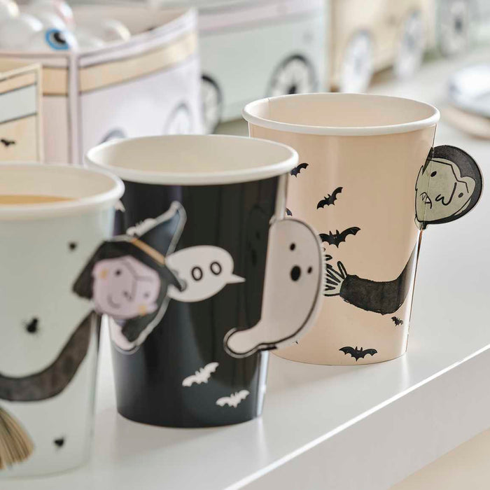 Character Halloween Paper Party Cups