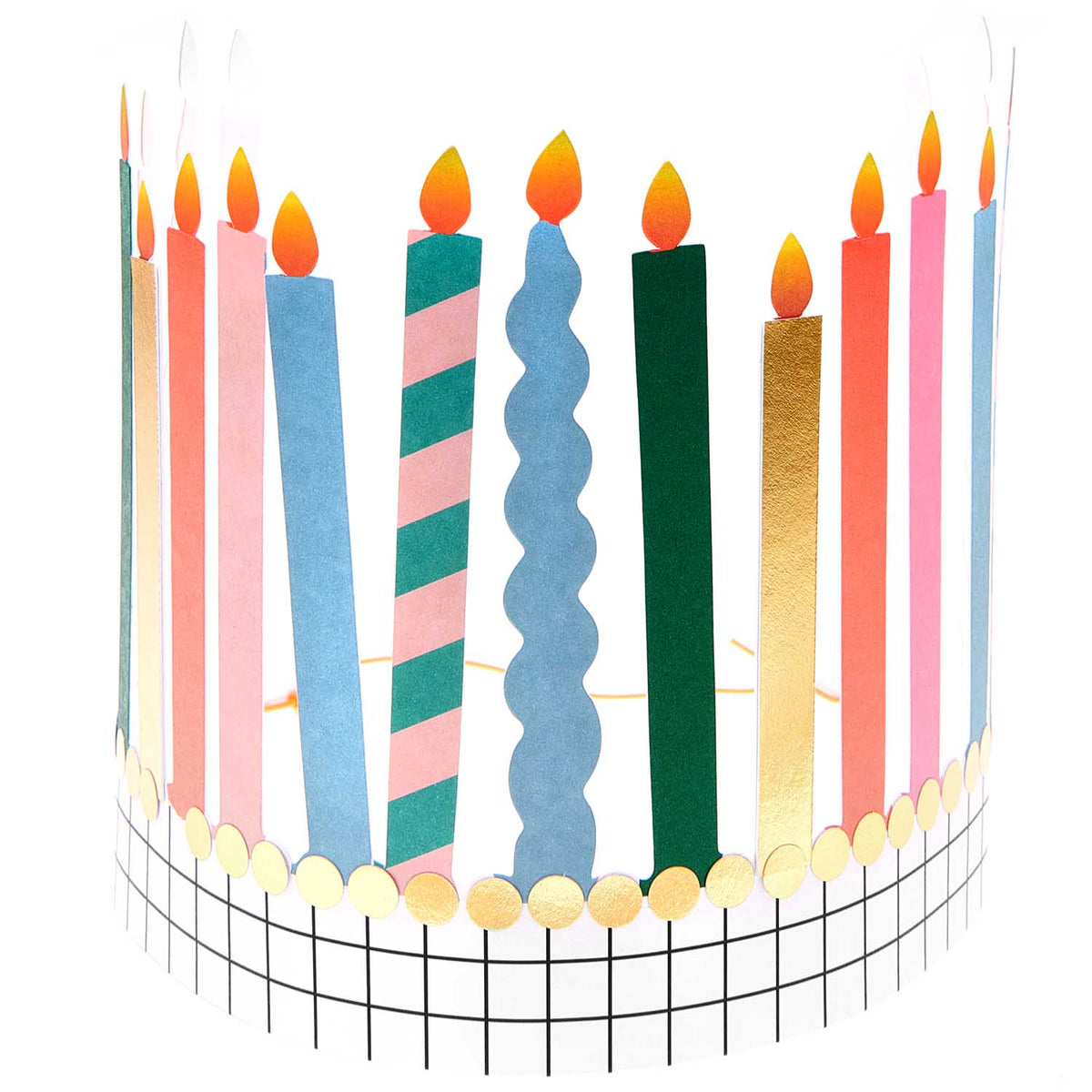Happy Birthday Candles Paper Headband Gatherings by CP