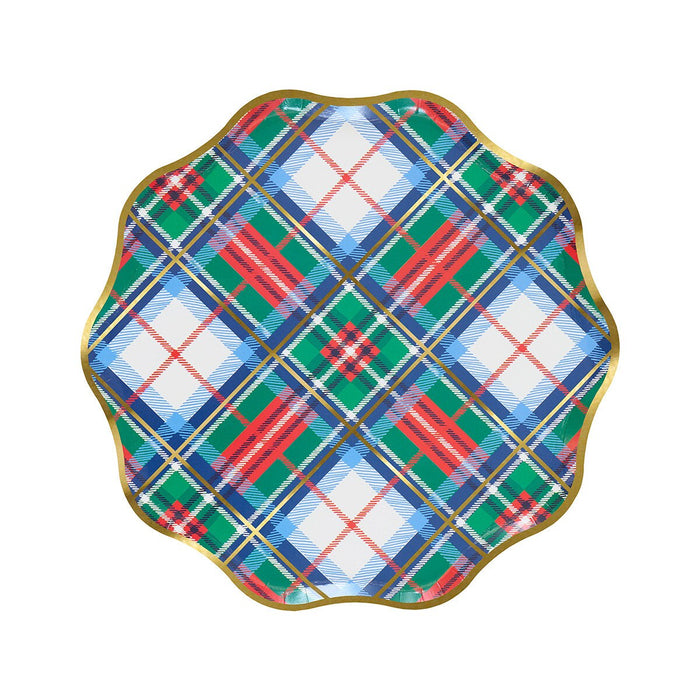 Plaid Mix Side Plates