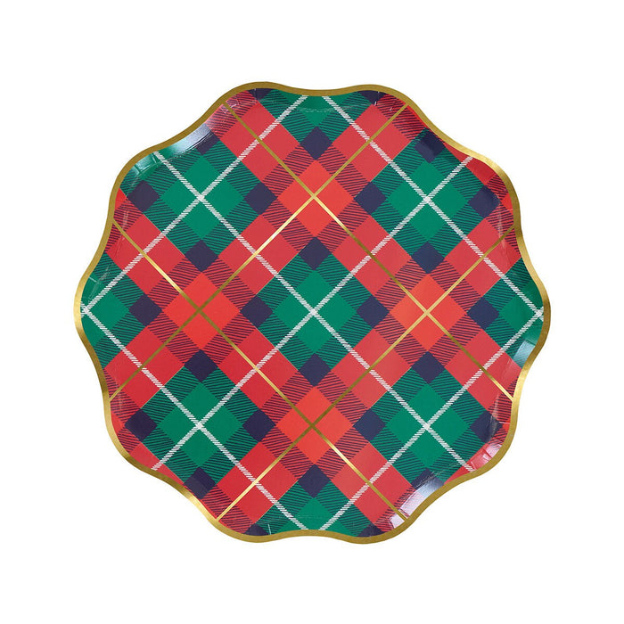 Plaid Mix Side Plates