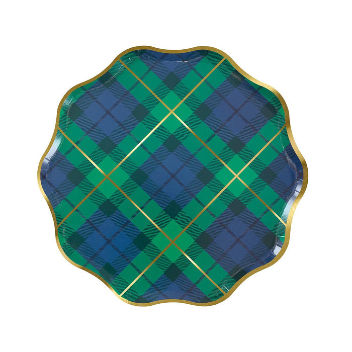 Plaid Mix Side Plates