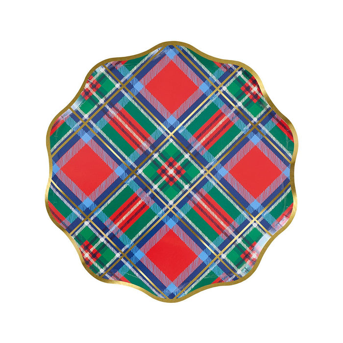 Plaid Mix Side Plates