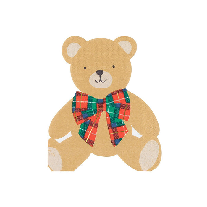 Plaid Teddy Napkins