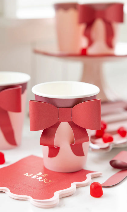 Red and Pink Cup with bow