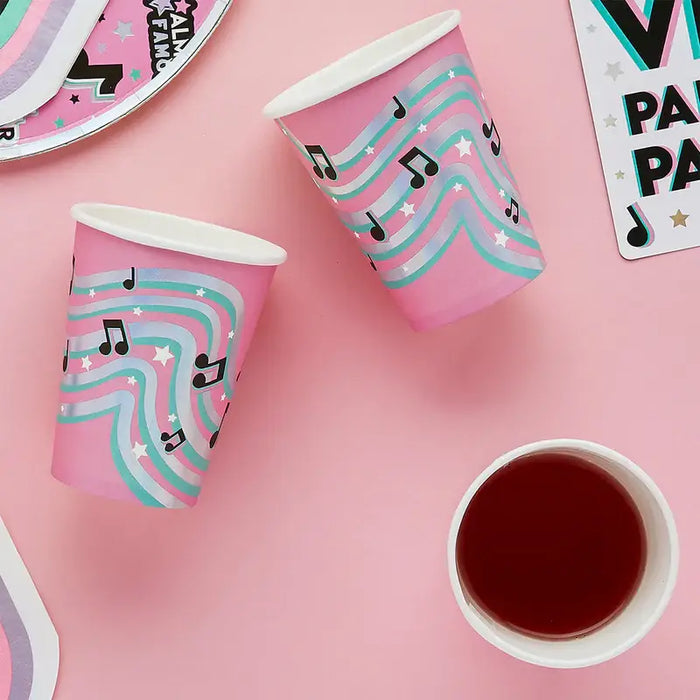 Musical Notes Paper Cups