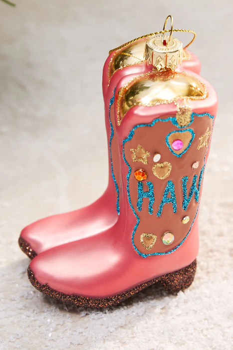 Yee Haw Cowboy Boots Ornament