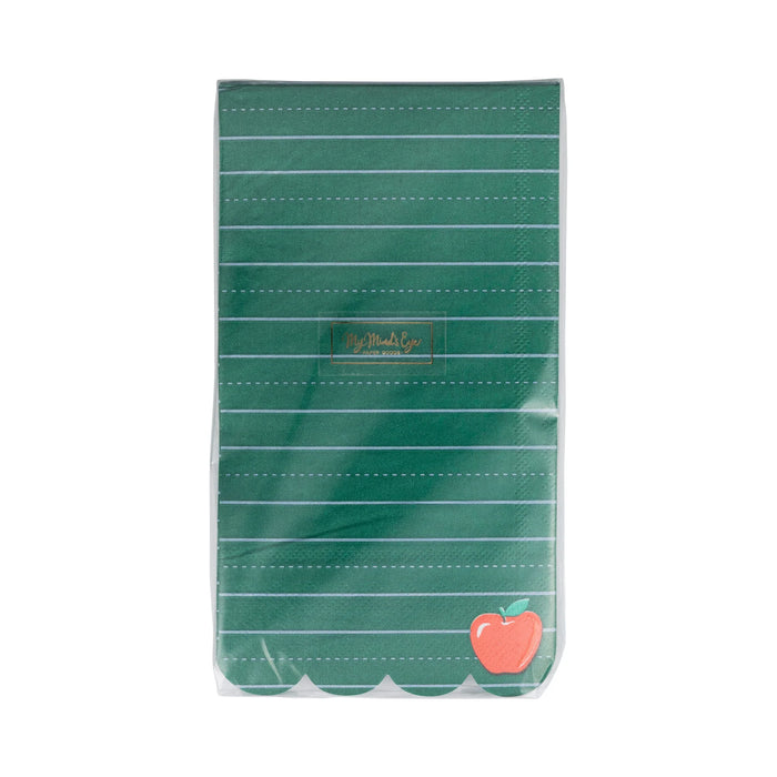 Green Ruled Paper Dinner Napkin