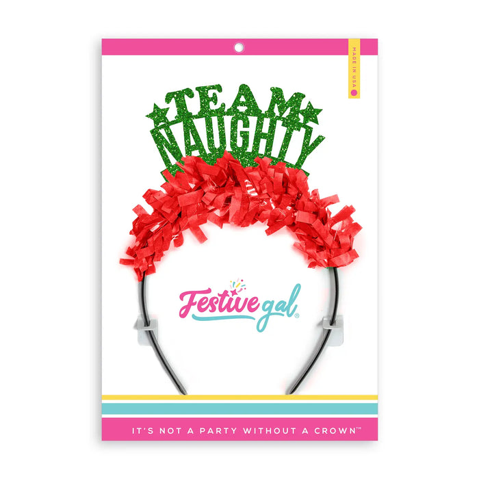 Team Naughty Christmas Party Crown