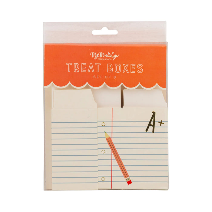 Ruled Paper Treat Box