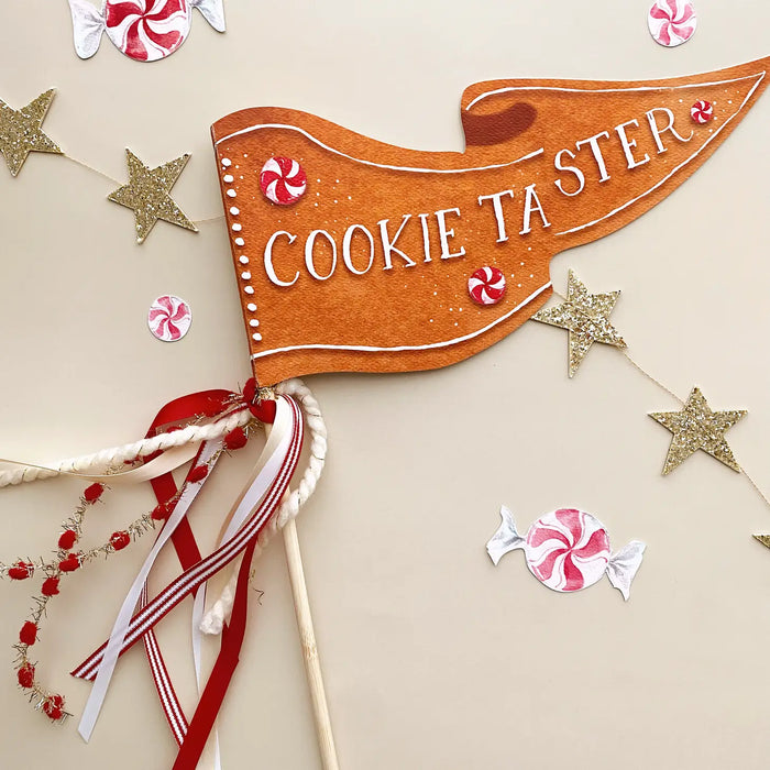 Cookie Taster Christmas Party Pennant